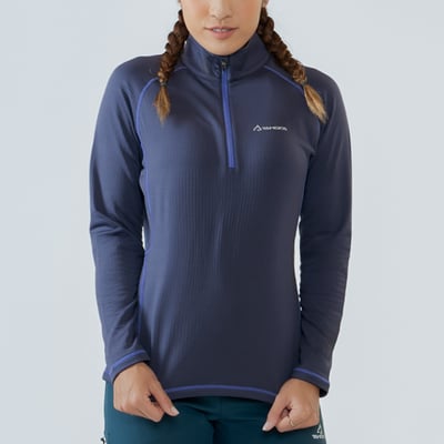 TAKODA  Maka 環保方格刷毛拉鍊保暖衣 女款 三色2