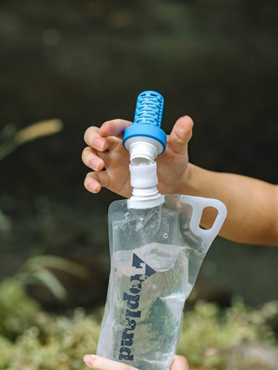 Topland 外接式行動濾水器 / 濾水器逆沖套件 新版設計 適用市面28mm口徑水袋 NEW20