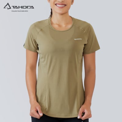 TAKODA Ogle 機能短袖攝影聯名系列-南湖大山 女款 深麻灰/沙漠棕9