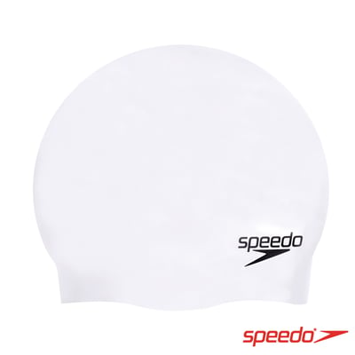 speedo 矽膠泳帽 SLOGAN CAP 加大版 大頭圍 長髮適用 不勒頭 多色2