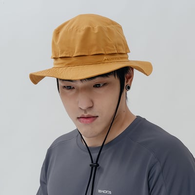 TAKODA Wiyaka 防潑水可收納漁夫帽 暖橘色/森林綠/黑色4