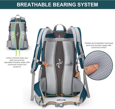 MOUNTAINTOP Unisex Backpack 40L 健行背包 附防雨罩 四色可選12