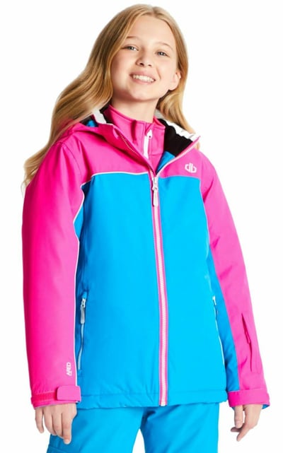 Dare2b 兒童防水透氣保暖外套 珊瑚紅/紫藍4