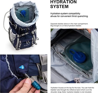 Mountaintop- 70L 輕量透氣可調整式登山包 雙色8