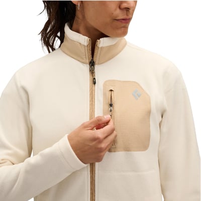 【Black Diamond】 W's Rift Full-Zip Fleece Jacket 女款刷毛保暖上衣 易洗 快乾 透氣 舒適 粉卡其5