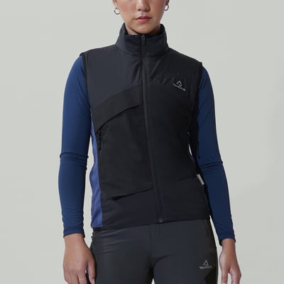 TAKODA  Okaga 輕量防風科技保溫棉登山背心 女款 黑色/軍綠 兩色3