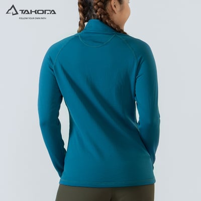 TAKODA  Maka 環保方格刷毛拉鍊保暖衣 女款 三色12