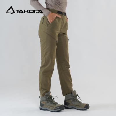 TAKODA Zuya 多口袋輕量防風防潑登山長褲 女款 三色3