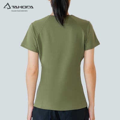 TAKODA Ogle 環保機能短袖印花系列-臺灣黑熊 女款 兩色4