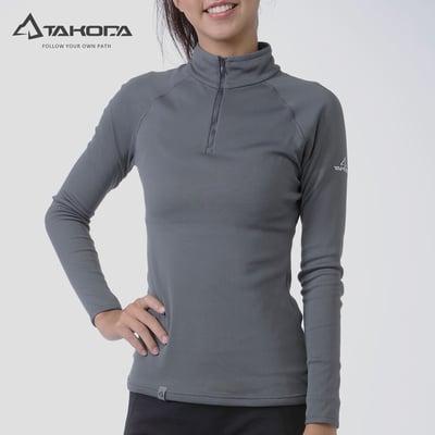 TAKODA  Maka 套頭拉鍊刷毛保暖衣 女款 黑/紫/灰/大地棕 四色20