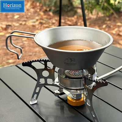 Horizon 天際線 純鈦野營雪拉碗 (300ml/450ml)│雪拉杯│露營碗│握柄牢固不彎折不燙手｜登山野營純鈦餐具│好物嚴選4