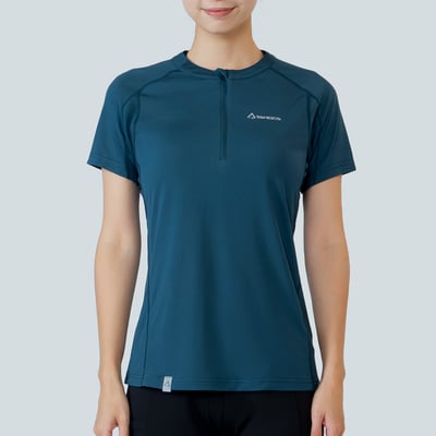 TAKODA Wi 環保機能輕量排汗半開襟短袖 女款 三色11