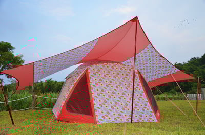 好野outthere馬卡龍六人帳限定紀念版 (主帳+天幕)/花園彩繪限定版1