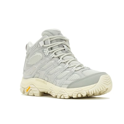 Merrell Moab 3 Mid Waterproof 防水輕量登山健行鞋 男/女款 淺灰色2
