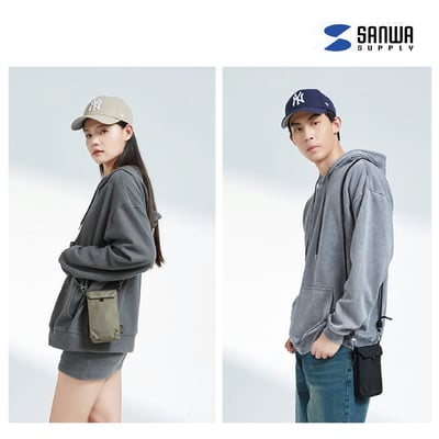 日本 SANWA SUPPLY BAG1隨身手機包 護照包 摺疊包 證件包 外出包11