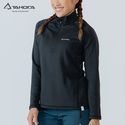 TAKODA  Maka 環保方格刷毛拉鍊保暖衣 女款 三色6