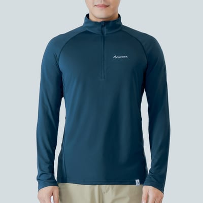 TAKODA Wi 環保機能輕量排汗速乾拉鍊上衣 男款 兩色8