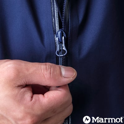 Marmot-Men's Solaris Jacket連帽GORE-TEX®防水透氣化纖保暖外套/藍色8