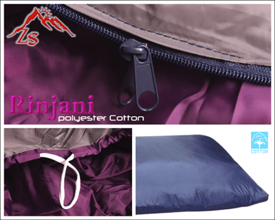 ZS Rinjani 夏秋氣候專用纖維棉睡袋【ZS-109】/露營/童軍/旅行/台灣公司貨/多件優惠4