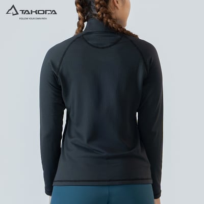 TAKODA  Maka 環保方格刷毛拉鍊保暖衣 女款 三色7