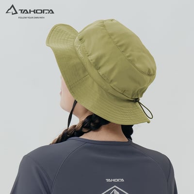 TAKODA Wiyaka 防潑水可收納漁夫帽 暖橘色/森林綠/黑色14