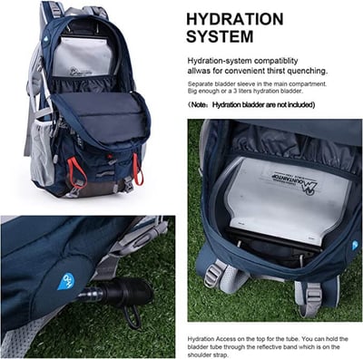 MOUNTAINTOP Unisex Backpack 40L 健行背包 附防雨罩 四色可選4