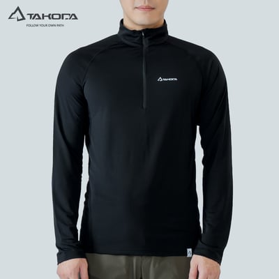 TAKODA Wi 環保機能輕量排汗速乾拉鍊上衣 男款 兩色5