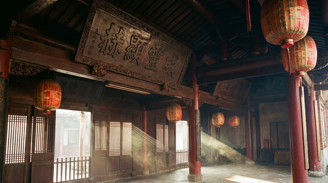 明代廟宇匾額&mdash;&mdash;台南大上帝廟（北極殿）保存的明寧靖王書匾，是明朝王室留在台灣的實物證據