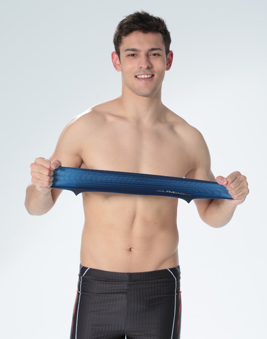 Haolang 矽膠泳帽-深藍色