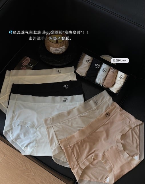 山茶花10A抗無菌無痕冰絲透氣內褲（5入）