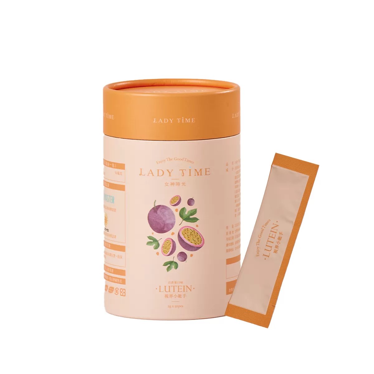 LADY TIME視界小能手-葉黃素粉包 百香果口味