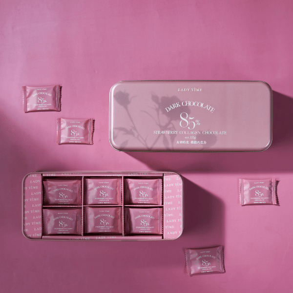 LADY TIME85%草莓膠原蛋白黑巧克力
