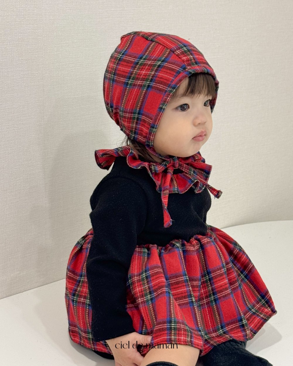 Cieldemaman15｜(3M~15M)  2色瑪麗格子連身裙