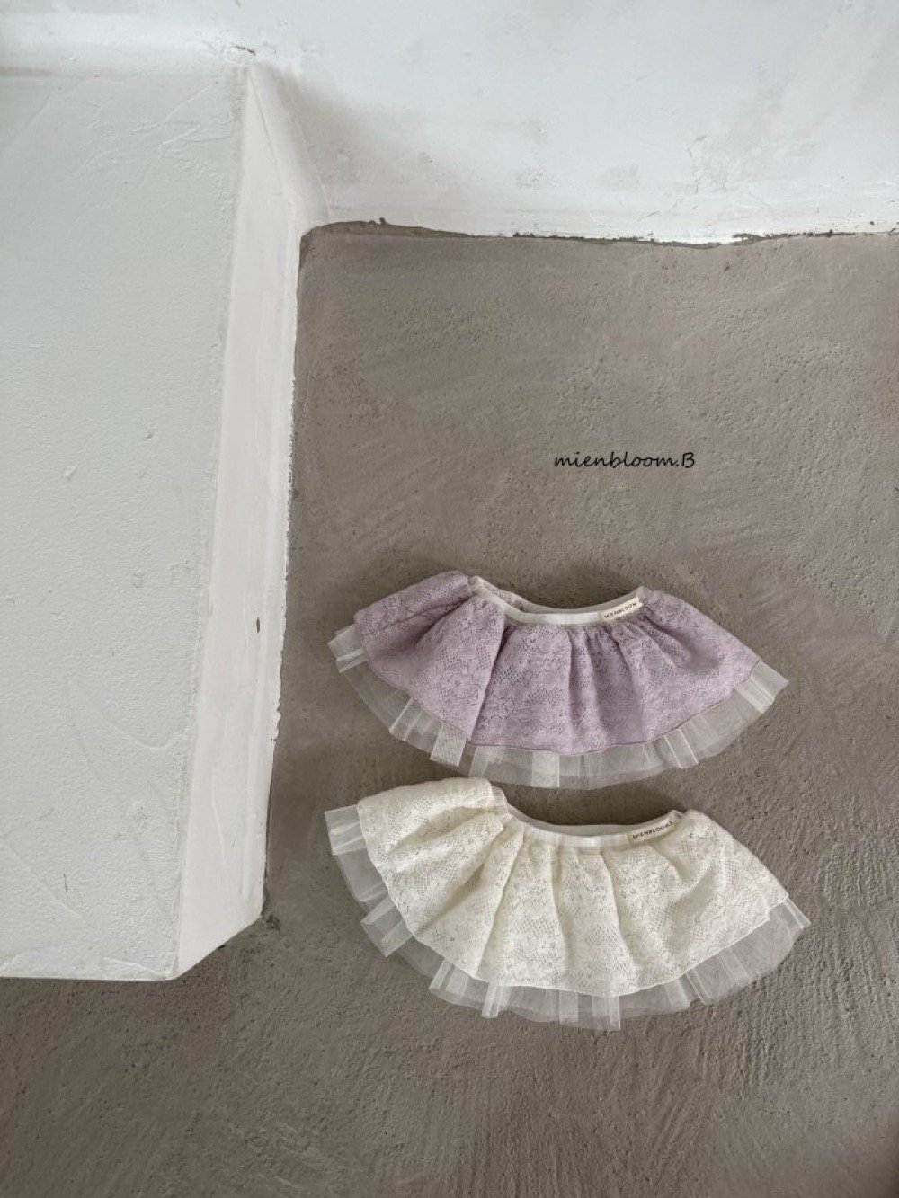 Bloom.b43｜(0m-24m/85cm-125cm) 蕾絲薄紗澎澎裙