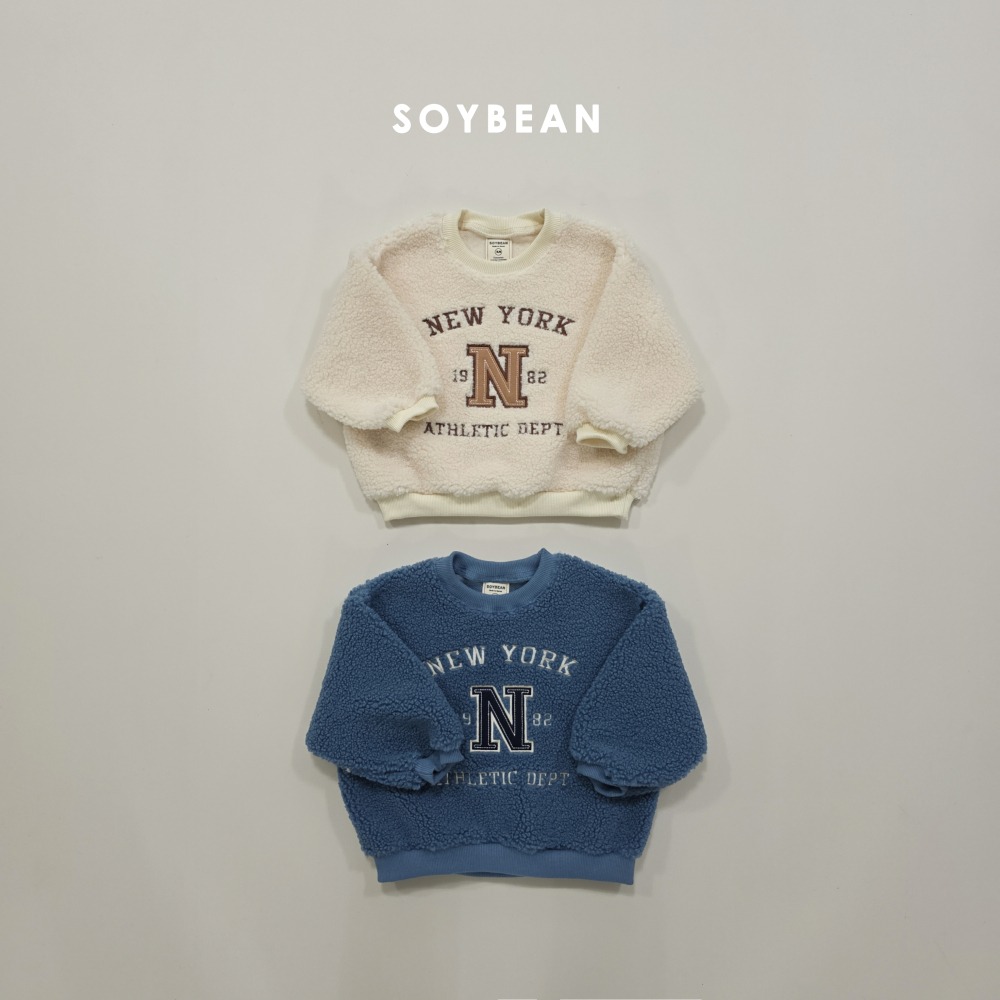 Soybean36｜(75cm-118cm) 英字刷毛上衣