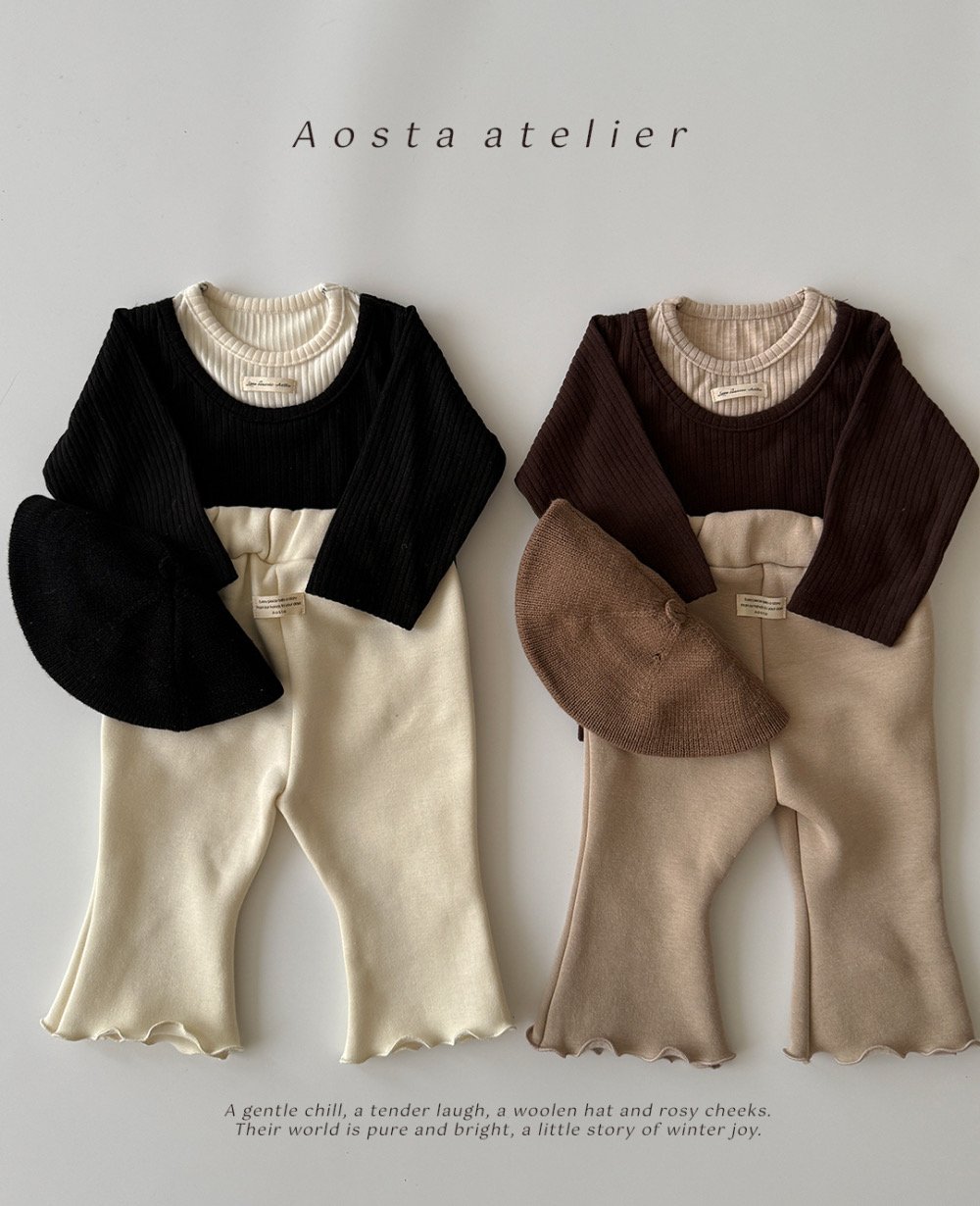 AOSTA24｜(6m-5y) 層次設計羅紋上衣