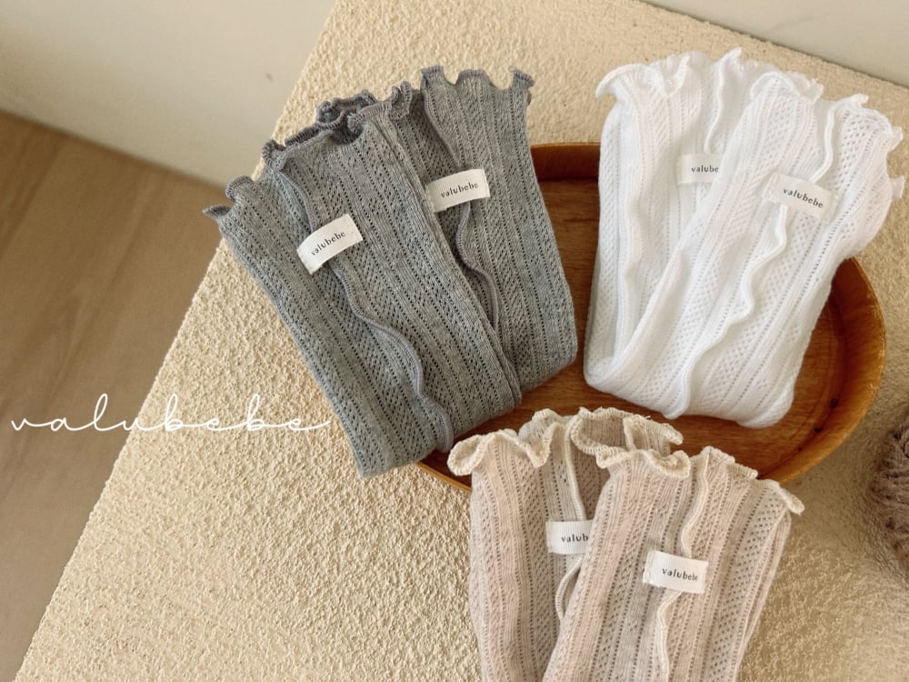 Valubebe 87｜(Free) 木耳邊抓皺襪