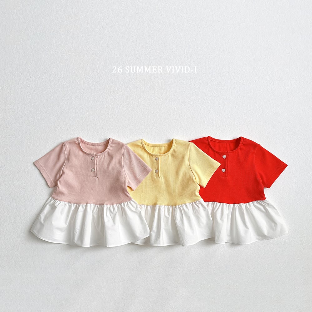 vivid34｜(78cm-125cm) 3款迷你羅紋蛋糕連身裙