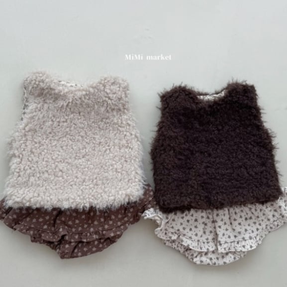 mimi market15 (65-85cm)  毛茸茸馬甲背心