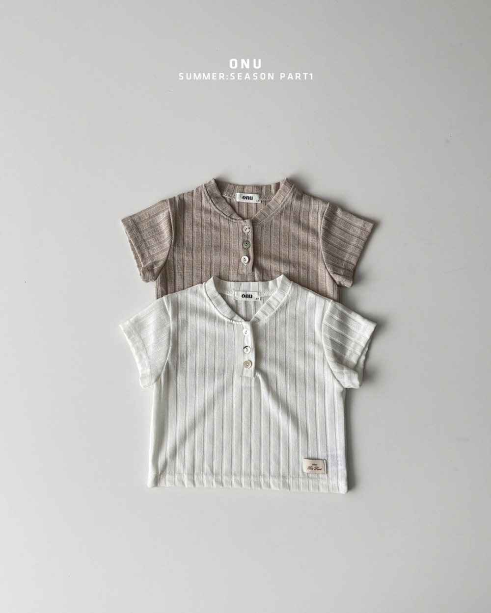 onu41｜(70cm-115cm) 羅紋亨利領上衣