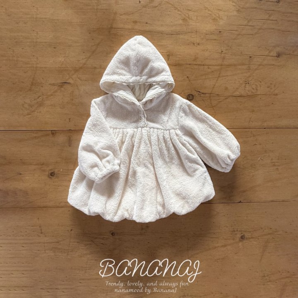 BANANAJ35｜(83-127cm)  棉花糖連帽洋裝