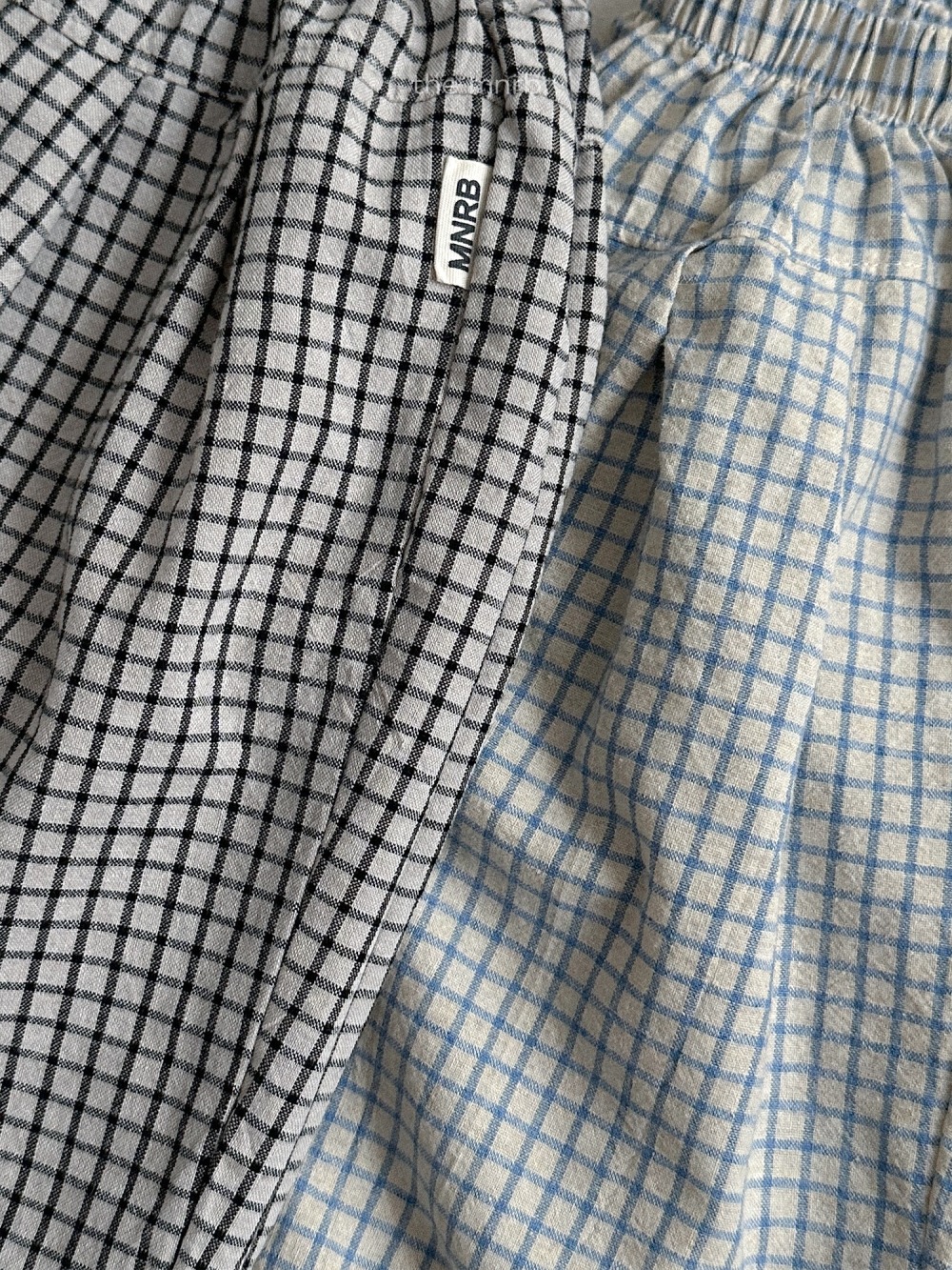 MiniRobe09｜(70-110) 格紋直筒長褲