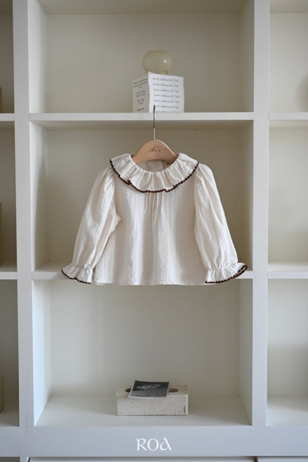 ROA10｜(80cm-120cm) 2色洋氣碎花長袖上衣