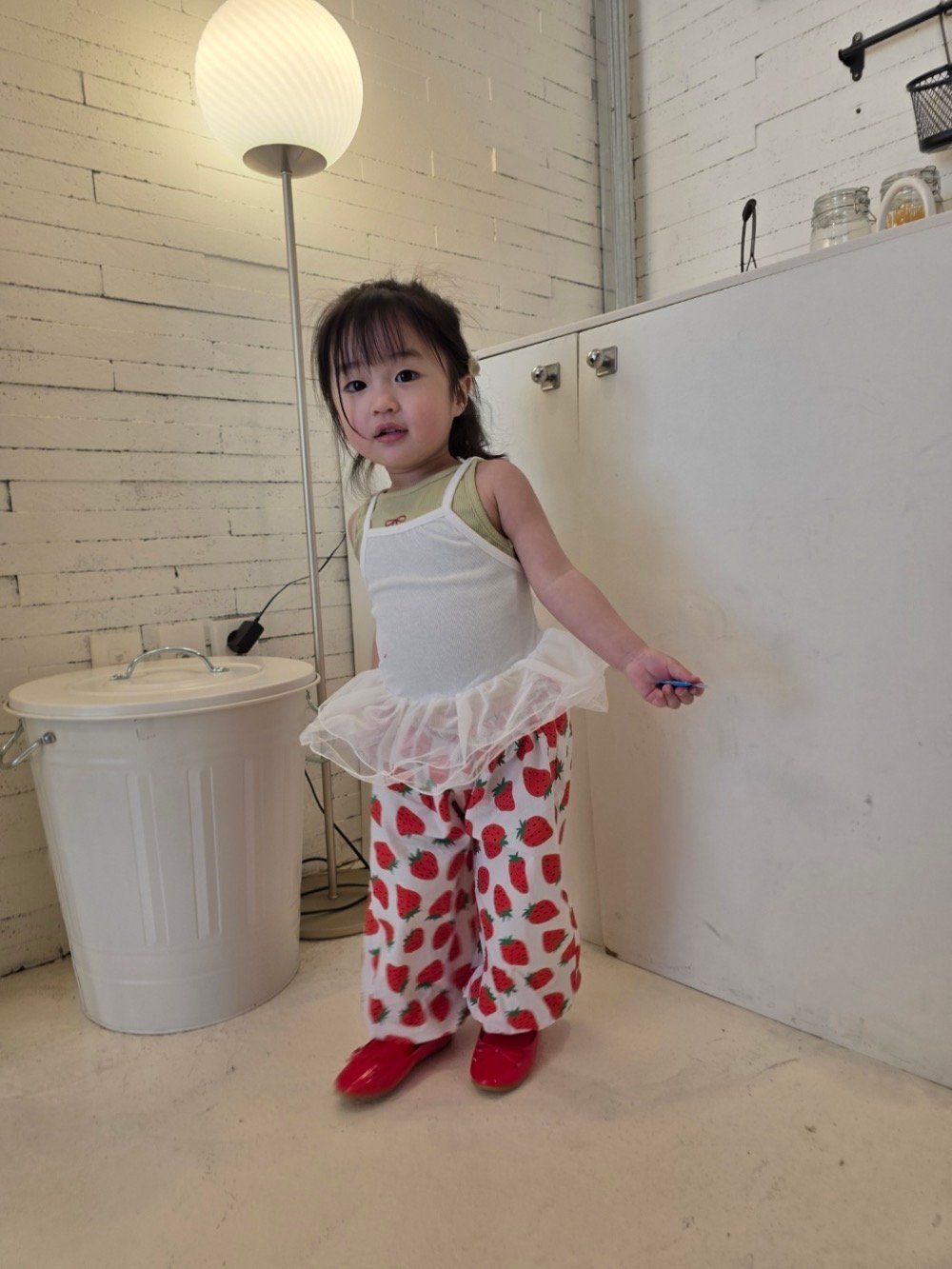 Color01｜(75-115cm) 細肩背心薄紗