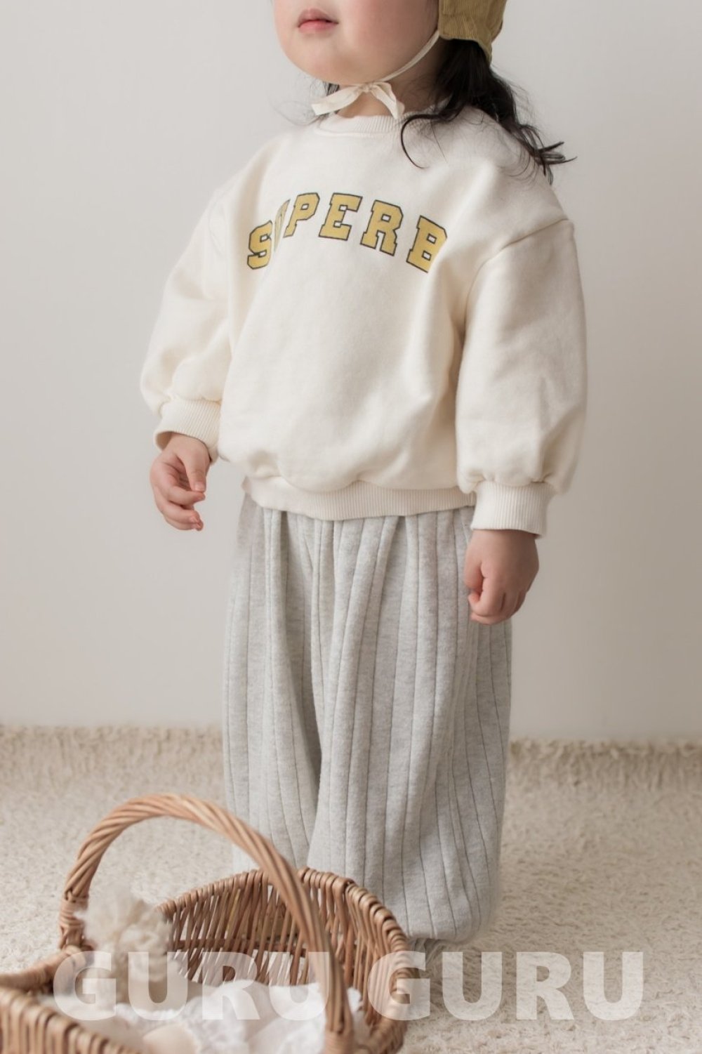 GURU GURU03｜(~1y-6y) 2色英字休閒上衣