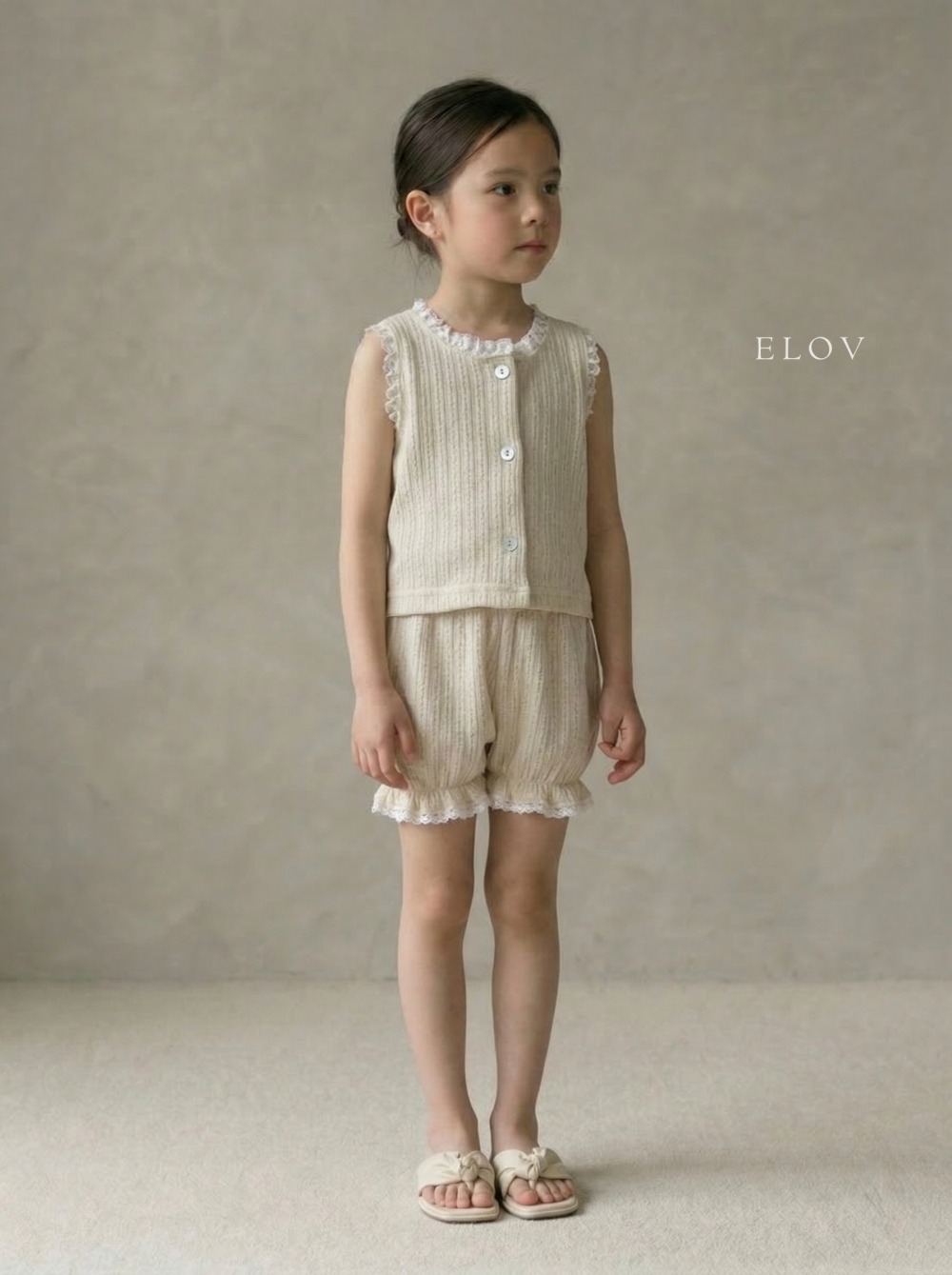 Mon petit15｜(73-118cm) 蕾絲花邊套裝