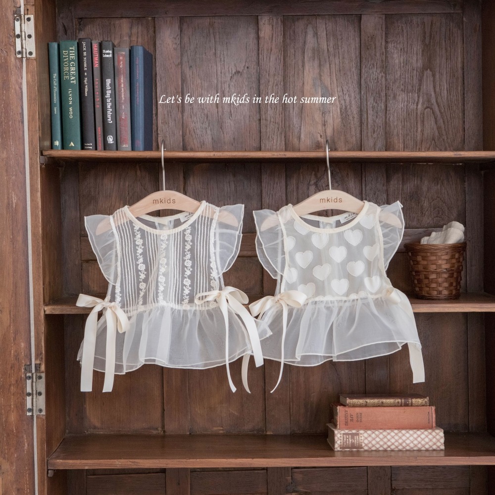 M-KIDS50｜(65-115cm) 蕾絲薄紗背心
