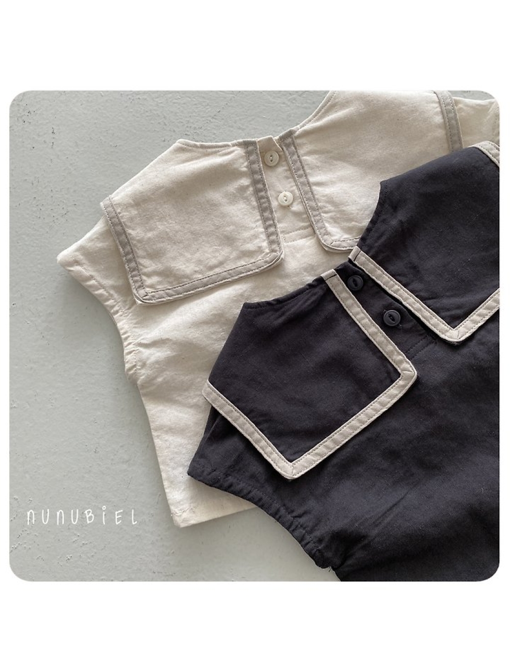 NUNU BIEL13｜(65-115cm) 水手翻領無袖上衣