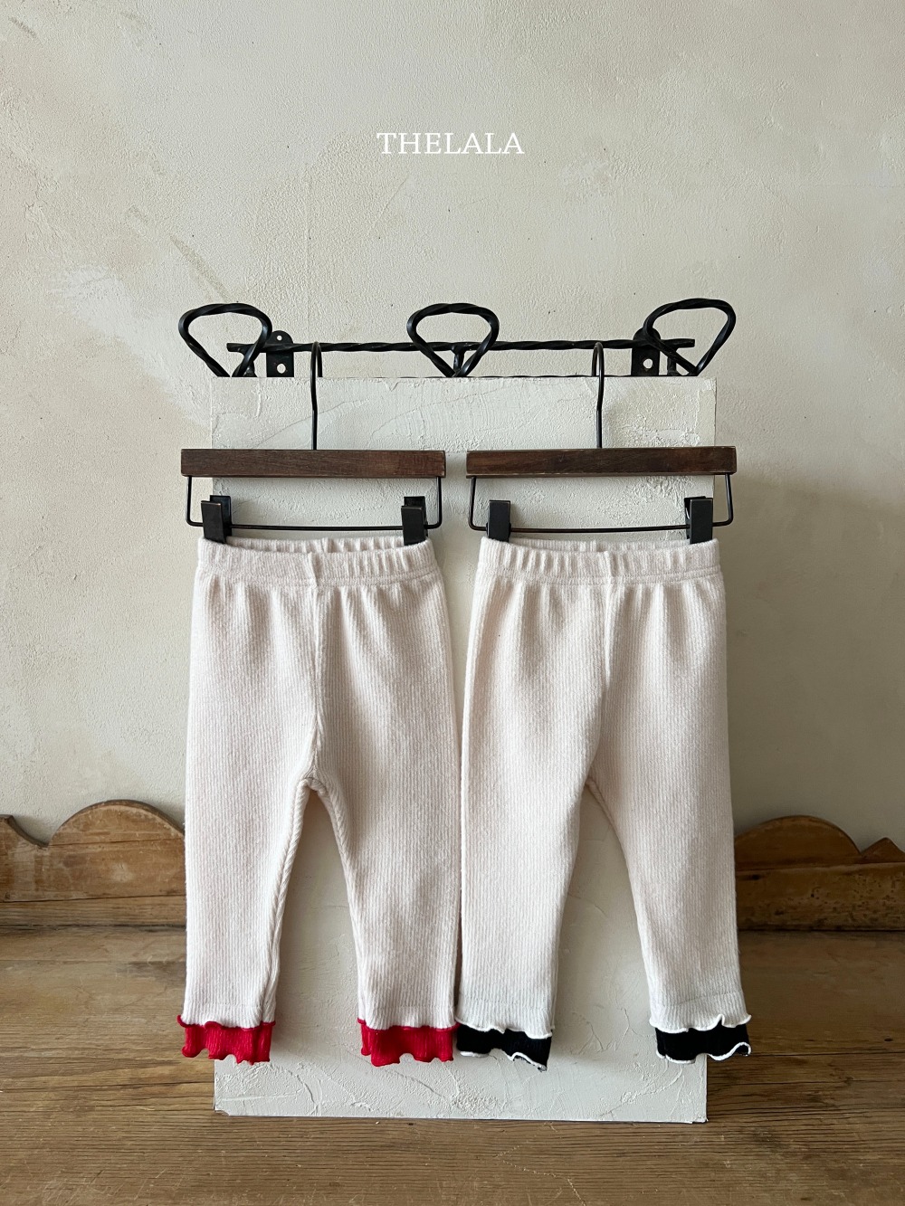 thelala38｜ (1y-6y) 撞色層次捲邊內搭褲