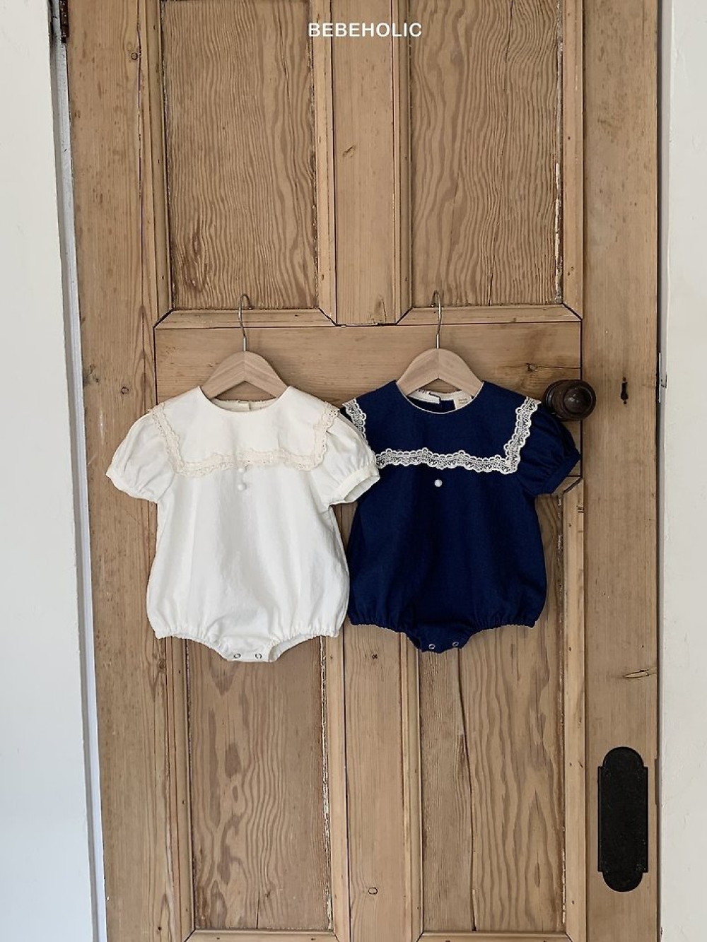 Bebe holic27｜(3m-18m) 蕾絲翻領連身服